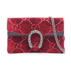Gucci Dionysus Leather Shoulder Bag Red Black
